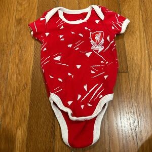 Official Liverpool F.C Red and White Baby Bodysuit